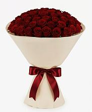 Букет 101 Бордовая роза Блэк Бакарра в Кузоватово