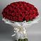 Букет 101 Красная роза Блэк Мэджик в Кузоватово