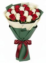 Букет Микс из красных и белых роз #REPLACE_PRED# Кузоватово