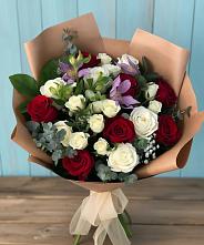 Букет цветов из:  Розы и Альстромерии в Кузоватово