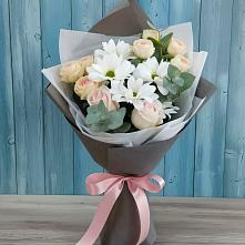 Букет цветов из:  Хризантемы и Розы #REPLACE_PRED# Кузоватово