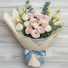 Букет цветов из:  Лизиантусы в Кузоватово