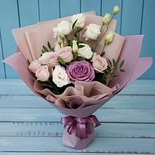 Букет цветов из:  Розы и Лизиантусы в Кузоватово