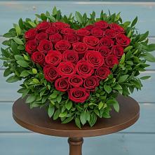 Цветочная композиция из Розы в виде сердца #REPLACE_PRED# Кузоватово