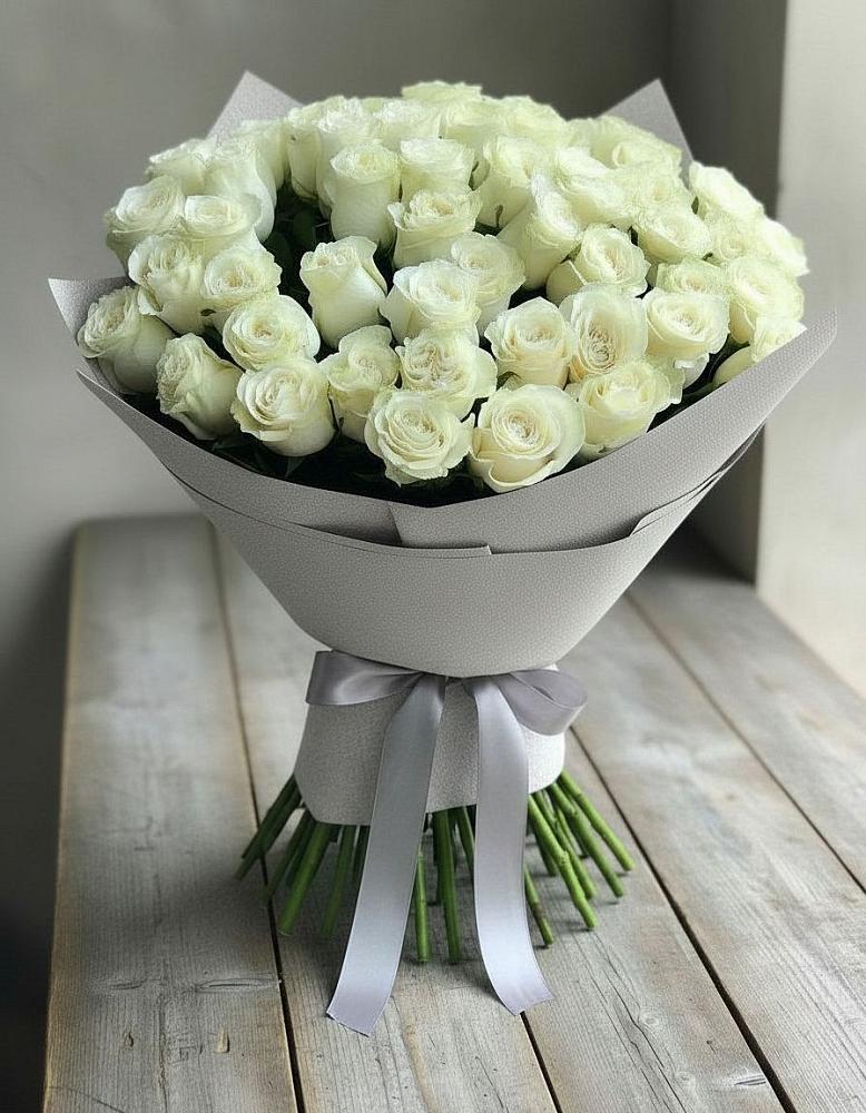 Букет 35 Белых роз в Кузоватово