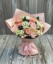 Букет цветов из:  Гвоздики, Розы и Хризантемы в Кузоватово