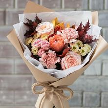 Букет цветов из:  Гвоздики, Хризантемы и Розы в Кузоватово