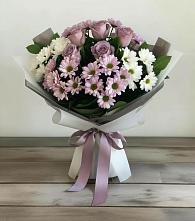 Букет цветов из:  Хризантемы и Розы в Кузоватово