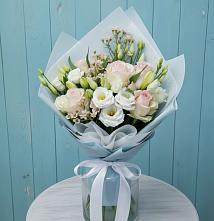 Букет цветов из:  Розы и Лизиантусы в Кузоватово