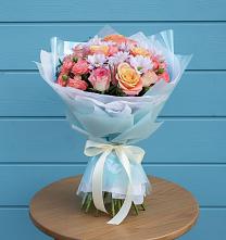 Букет цветов из:  Хризантемы и Розы #REPLACE_PRED# Кузоватово