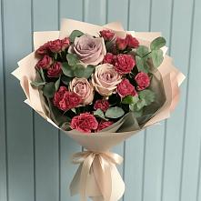 Букет цветов из:  Гвоздики и Розы в Кузоватово