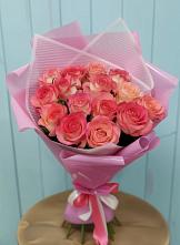 Букет 15 Розовых роз Равель в Кузоватово